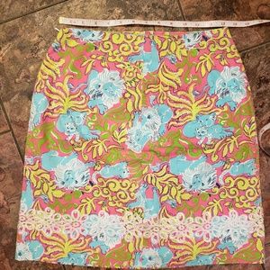 Key West Size 6 Lion Skirt...Like Lilly Pulitzer